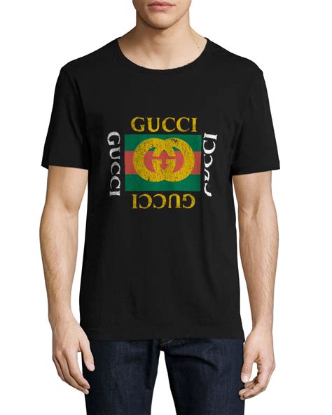 gucci black t shirt cheap